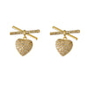 1 Pair Simple Style Classic Style Heart Shape Plating Inlay Copper Zircon 16K Gold Plated Drop Earrings