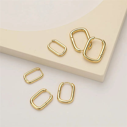 1 Pair Simple Style Classic Style Heart Shape Plating Stainless Steel Gold Plated Earrings