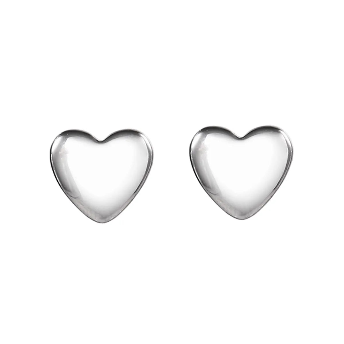 1 Pair Simple Style Classic Style Heart Shape Plating Titanium Steel Gold Plated Ear Studs