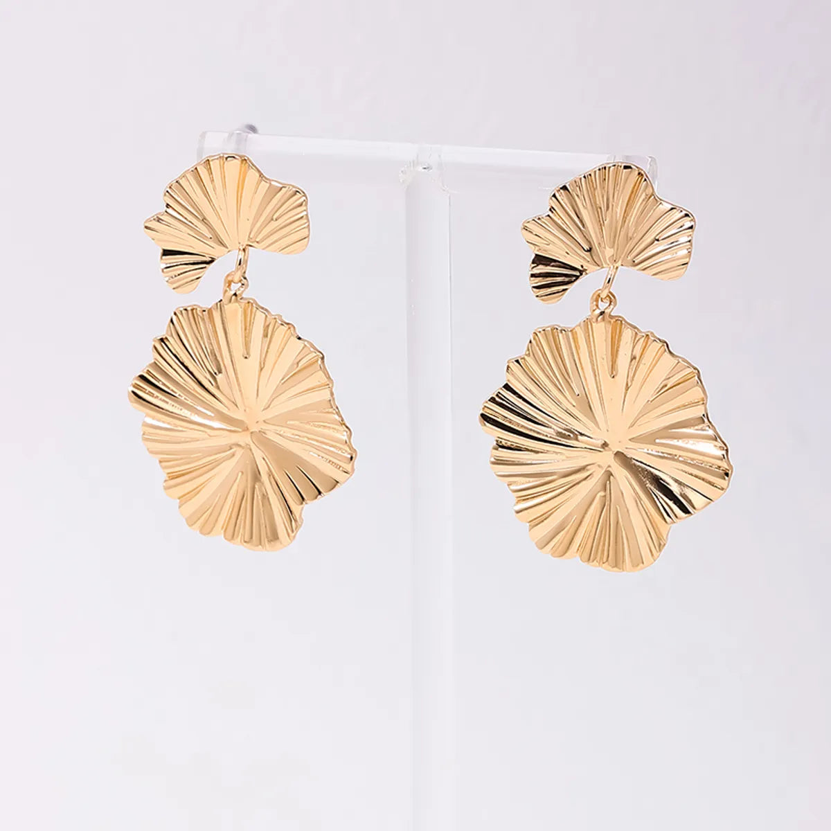 1 Pair Simple Style Classic Style Leaf Alloy Drop Earrings