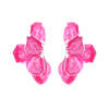 1 Pair Simple Style Classic Style Leaf Flower Enamel Iron Ear Studs