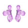 1 Pair Simple Style Classic Style Leaf Flower Enamel Iron Ear Studs