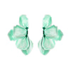 1 Pair Simple Style Classic Style Leaf Flower Enamel Iron Ear Studs