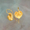 1 Pair Simple Style Classic Style Leaf Plating Alloy Earrings