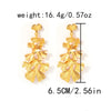 1 Pair Simple Style Classic Style Leaves Plant Ginkgo Leaf Plating 304 Stainless Steel 14K Gold Plated Drop Earrings
