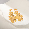 1 Pair Simple Style Classic Style Leaves Plant Ginkgo Leaf Plating 304 Stainless Steel 14K Gold Plated Drop Earrings