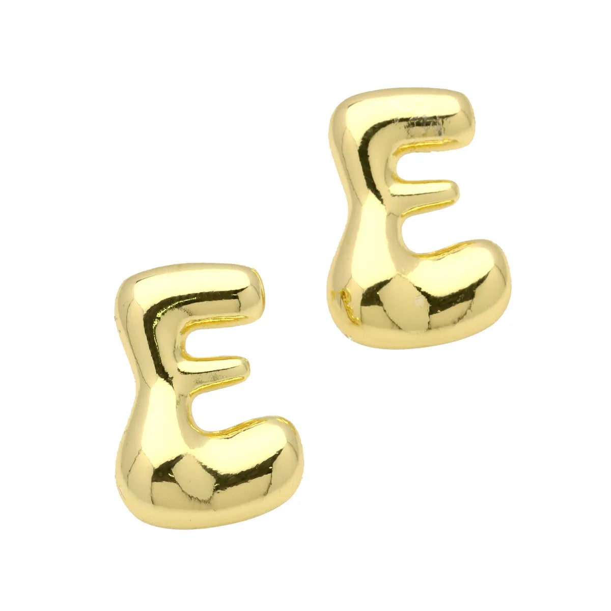 1 Pair Simple Style Classic Style Letter Gold Plated Ear Studs