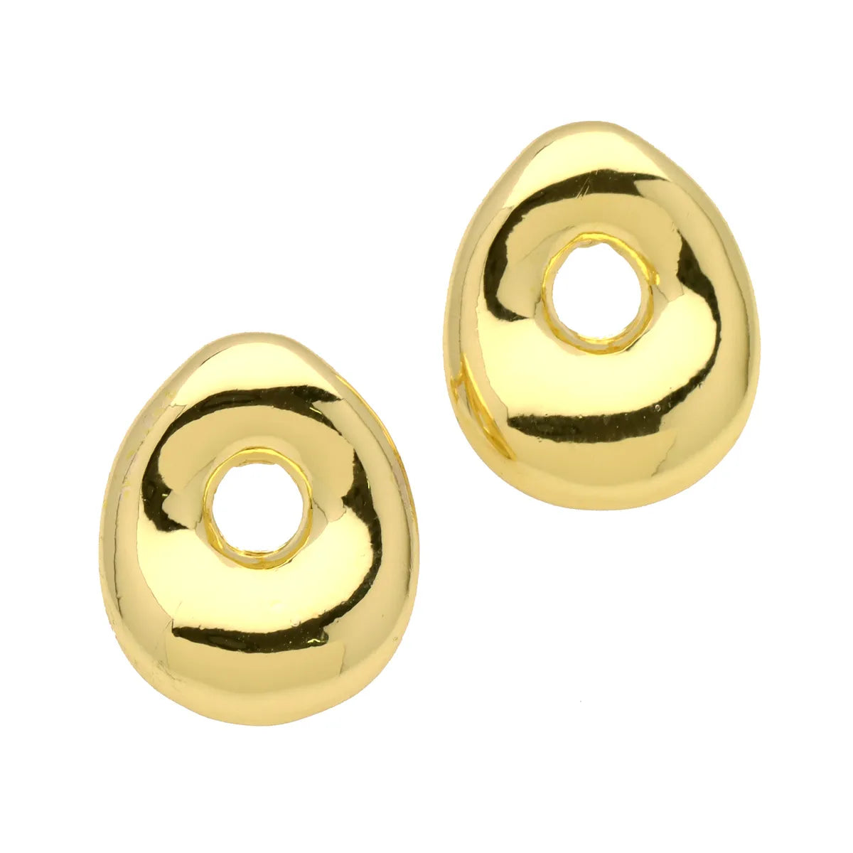 1 Pair Simple Style Classic Style Letter Gold Plated Ear Studs