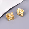 1 Pair Simple Style Classic Style Semicircle Plating 304 Stainless Steel Titanium Steel 18K Gold Plated Ear Studs
