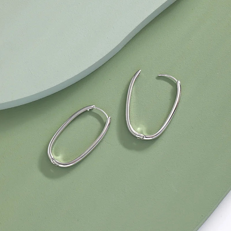 1 Pair Simple Style Classic Style Solid Color Alloy Earrings