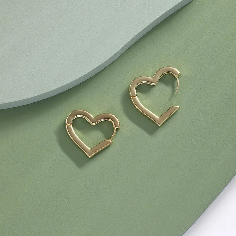 1 Pair Simple Style Classic Style Solid Color Alloy Earrings