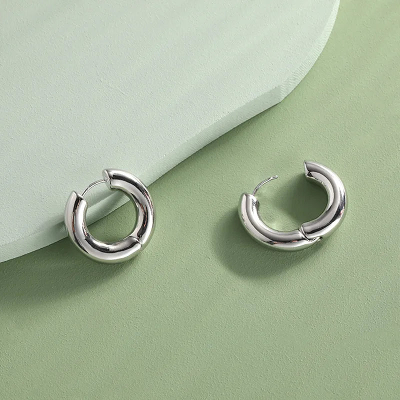 1 Pair Simple Style Classic Style Solid Color Alloy Earrings