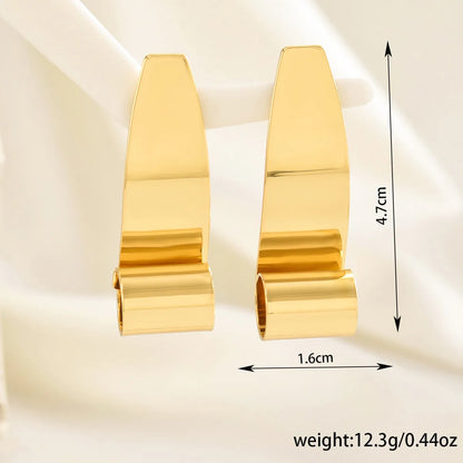 1 Pair Simple Style Classic Style Solid Color Iron Ear Studs