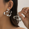 1 Pair Simple Style Classic Style Solid Color Irregular Plating Alloy Ear Studs