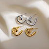 1 Pair Simple Style Classic Style Solid Color Plating 304 Stainless Steel 18K Gold Plated Ear Studs