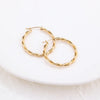 1 Pair Simple Style Classic Style Solid Color Plating 304 Stainless Steel 18K Gold Plated Earrings