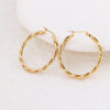 1 Pair Simple Style Classic Style Solid Color Plating 304 Stainless Steel 18K Gold Plated Earrings