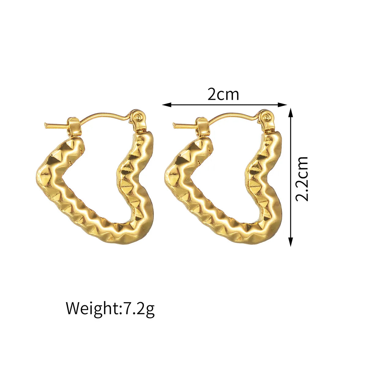 1 Pair Simple Style Classic Style Solid Color Plating 304 Stainless Steel Ear Studs