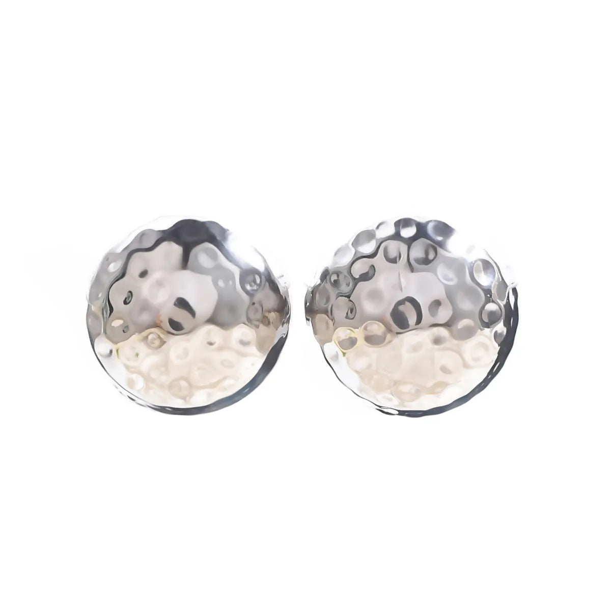 1 Pair Simple Style Classic Style Solid Color Plating 304 Stainless Steel Ear Studs