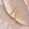 1 Pair Simple Style Classic Style Solid Color Plating 304 Stainless Steel Gold Plated Ear Studs