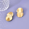 1 Pair Simple Style Classic Style Solid Color Plating 304 Stainless Steel Titanium Steel 18K Gold Plated Ear Studs