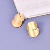 1 Pair Simple Style Classic Style Solid Color Plating 304 Stainless Steel Titanium Steel 18K Gold Plated Ear Studs