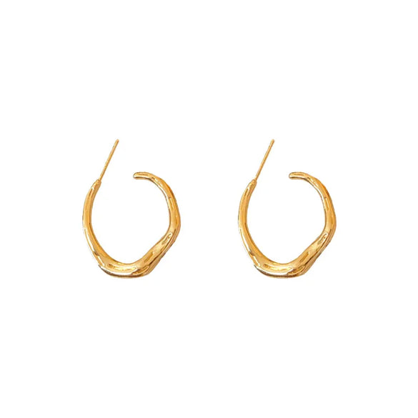 1 Pair Simple Style Classic Style Solid Color Plating Alloy Ear Studs