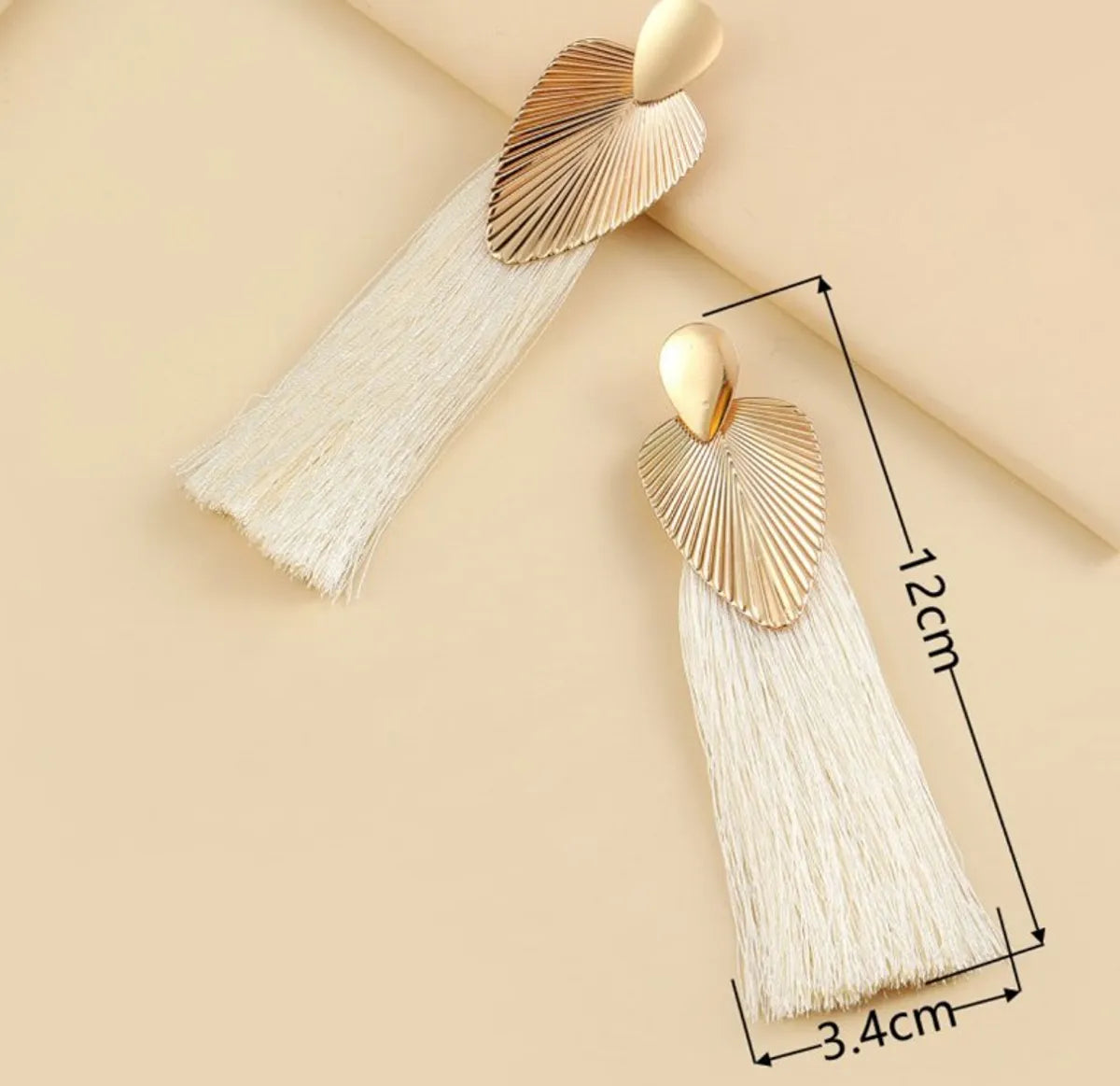 1 Pair Simple Style Classic Style Solid Color Plating Alloy Gold Plated Drop Earrings