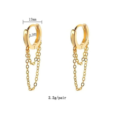 1 Pair Simple Style Classic Style Solid Color Plating Copper 18k Gold Plated Earrings