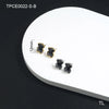 1 Pair Simple Style Classic Style Solid Color Plating Stainless Steel 18k Gold Plated Ear Studs