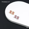 1 Pair Simple Style Classic Style Solid Color Plating Stainless Steel 18k Gold Plated Ear Studs