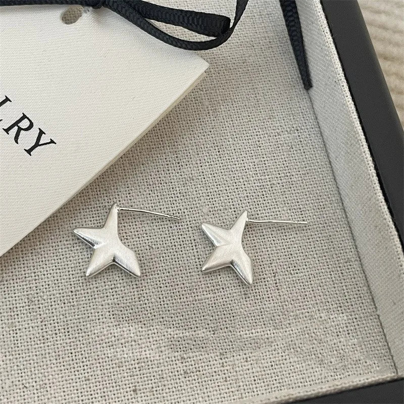 1 Pair Simple Style Classic Style Star Plating Alloy Ear Studs