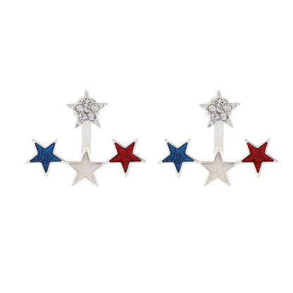 1 Pair Simple Style Classic Style Star Plating Alloy Gold Plated Drop Earrings