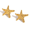 1 Pair Simple Style Classic Style Starfish 304 Stainless Steel 18K Gold Plated Ear Studs