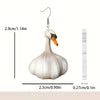 1 Pair Simple Style Classic Style Swan Arylic Drop Earrings