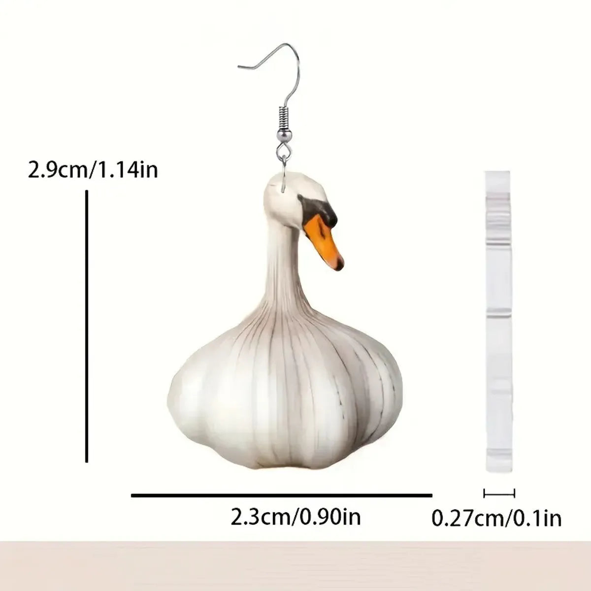 1 Pair Simple Style Classic Style Swan Arylic Drop Earrings