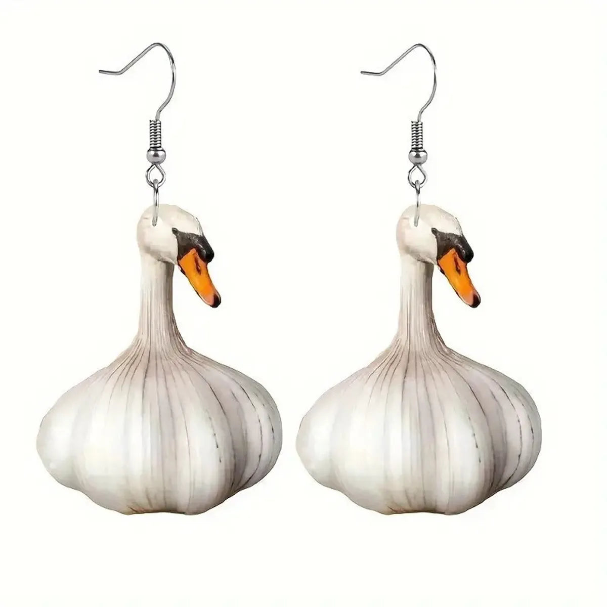 1 Pair Simple Style Classic Style Swan Arylic Drop Earrings