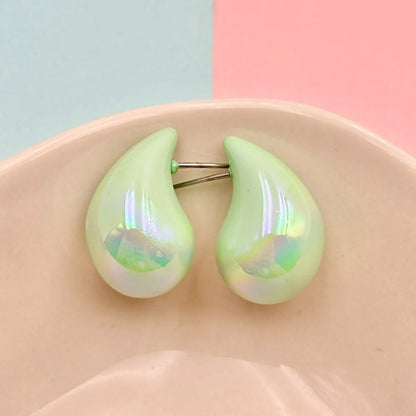 1 Pair Simple Style Classic Style Water Droplets Arylic Ear Studs