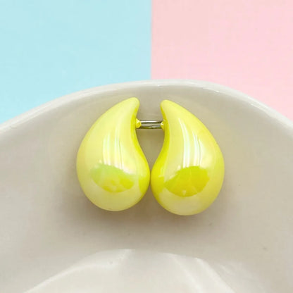 1 Pair Simple Style Classic Style Water Droplets Arylic Ear Studs