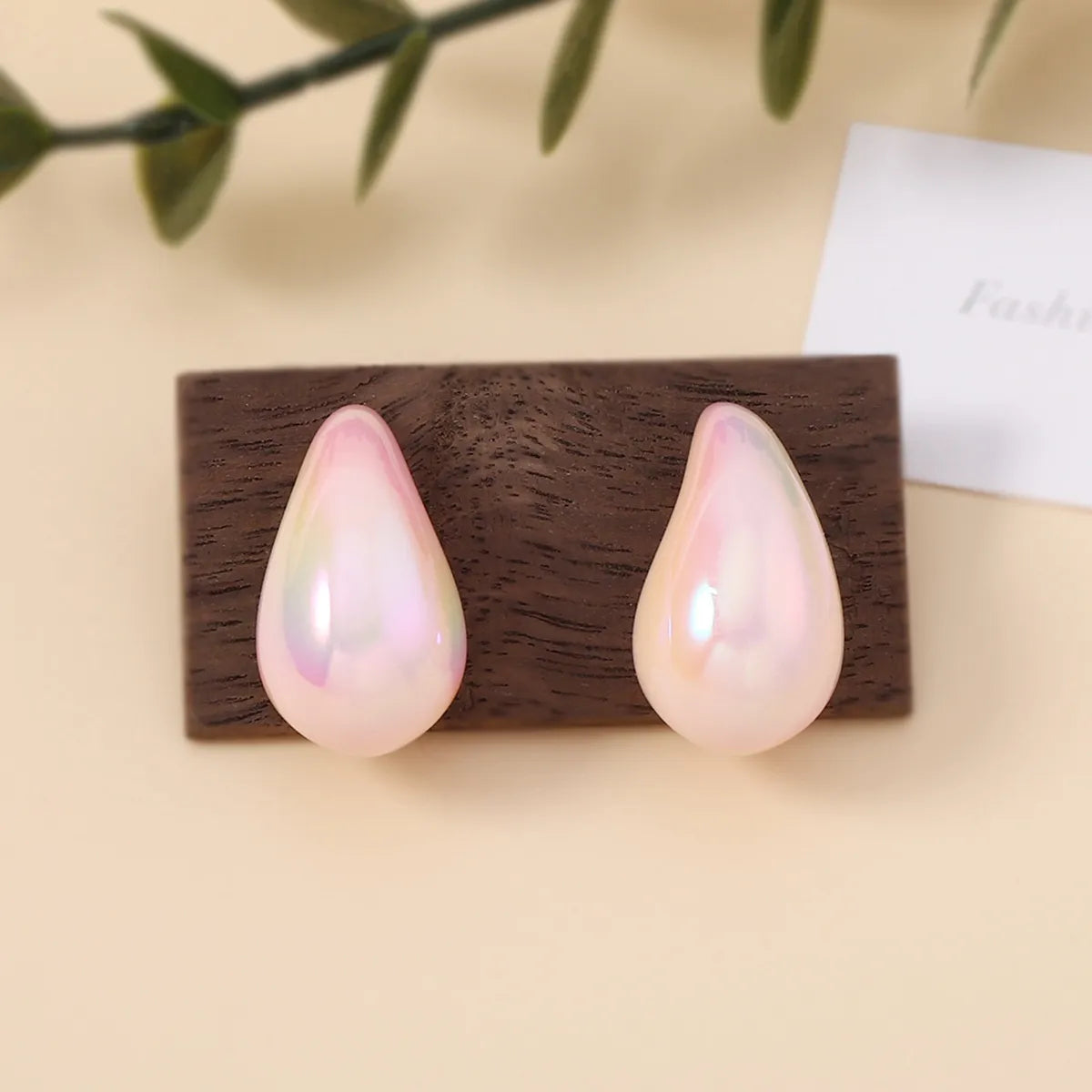 1 Pair Simple Style Classic Style Water Droplets Inlay Zinc Alloy Zircon Ear Studs