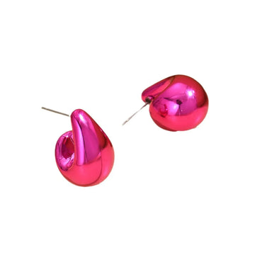 1 Pair Simple Style Classic Style Water Droplets Plating Arylic Ear Studs