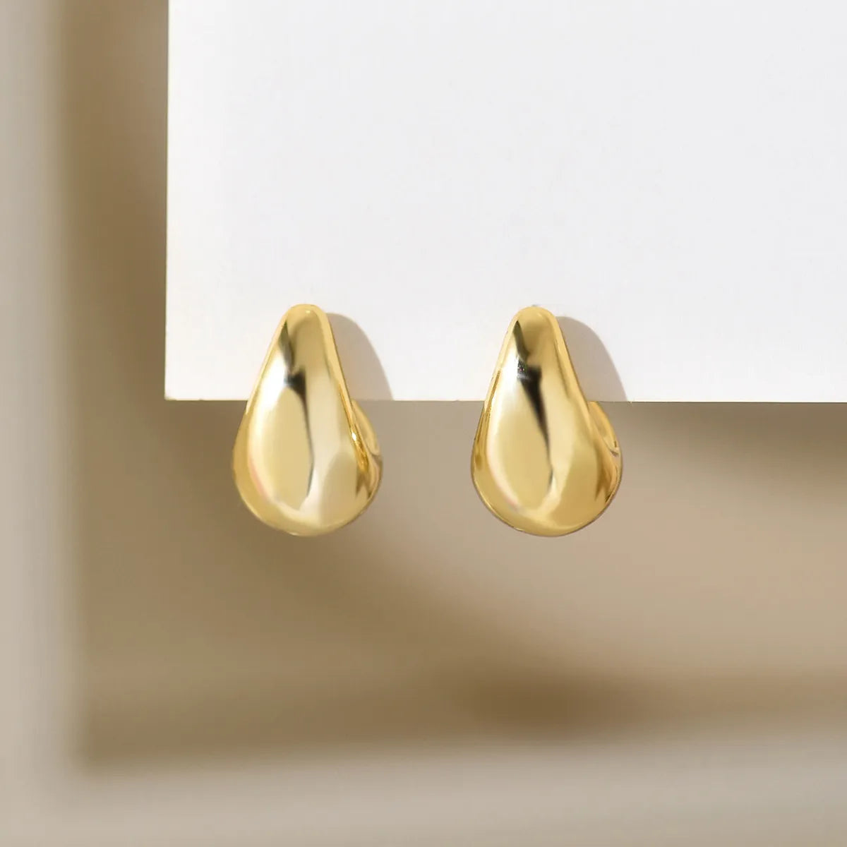 1 Pair Simple Style Classic Style Water Droplets Plating Arylic Ear Studs