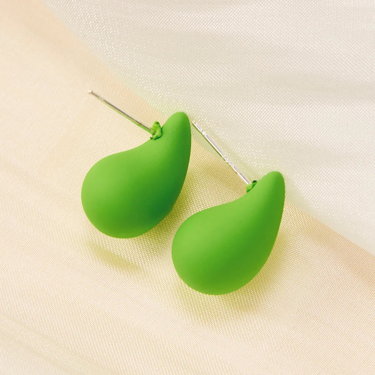 1 Pair Simple Style Classic Style Water Droplets Water Drop Arylic Ear Studs