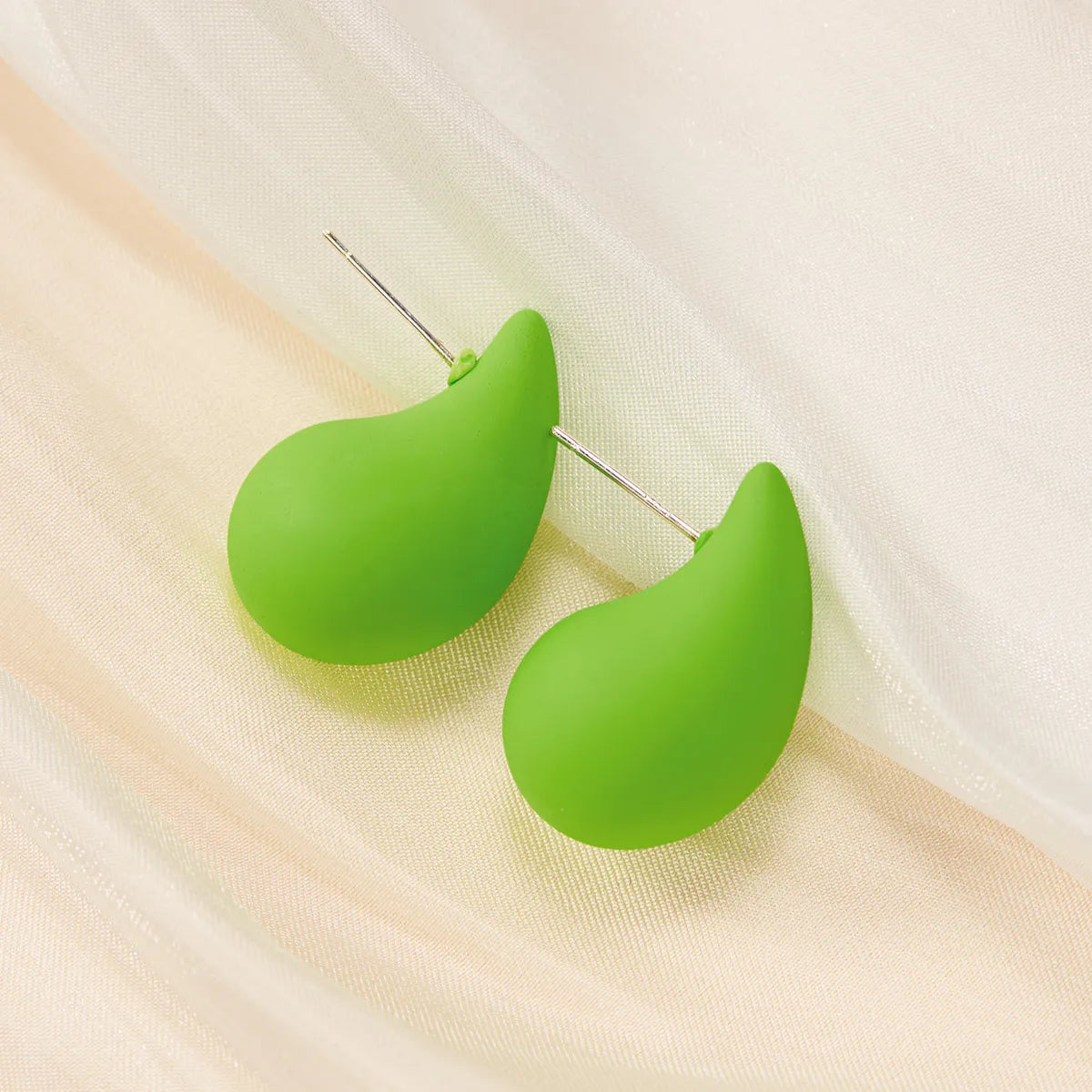 1 Pair Simple Style Classic Style Water Droplets Water Drop Arylic Ear Studs