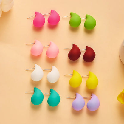 1 Pair Simple Style Classic Style Water Droplets Water Drop Arylic Ear Studs