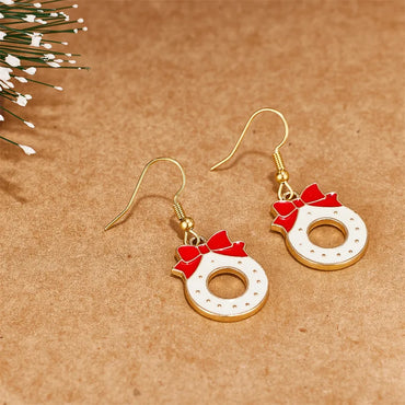 1 Pair Simple Style Classic Style Wreath 304 Stainless Steel 18K Gold Plated Drop Earrings