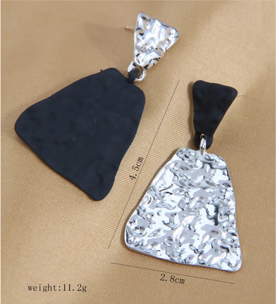 1 Pair Simple Style Color Block Alloy Drop Earrings