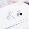 1 Pair Simple Style Color Block Epoxy Copper Ear Studs