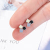 1 Pair Simple Style Color Block Epoxy Copper Ear Studs