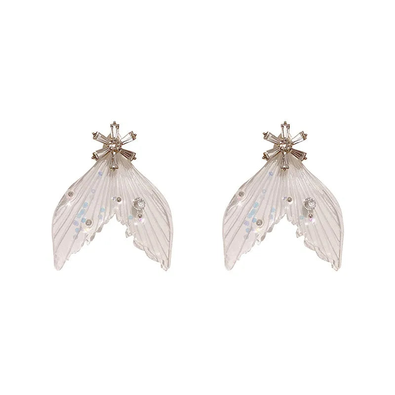 1 Pair Simple Style Color Block Inlay Alloy Zircon Ear Studs